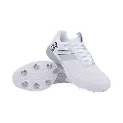 Kookaburra KC 2.0 Spike - Junior Cricket Shoes - White/Grey